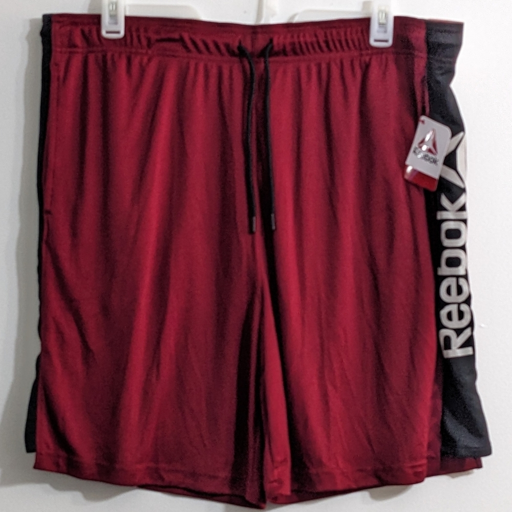 Reebok Men's Red Active Knit Training Shorts, Size 3XL, New With Tag